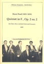 Quintet inFf major op.2,2 for flute, oboe, clarinet, horn and bassoon score and parts
