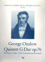 Quintett G-Dur op.76 fr Klavier, Violine, Viola, Cello und Konraba Partitur und Stimmen