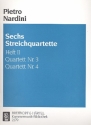 6 Streichquartette Band 2 (Nr.3-4) fr 2 Violinen, Viola und Violoncello Stimmen
