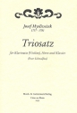 Triosatz Es-Dur fr Klarinette (Violine, Flte, Oboe) Horn (Fagott) und Klavier 5 Stimmen
