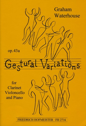 Gestural Variations op.43a for clarinet, violoncello and piano,  parts