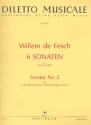 Sonate F-Dur op.6,2 fr Blockflte (Fl, Vl) und Bc
