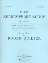 5 Shakespeare songs op.23 for high voice and piano