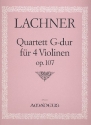Quartett G-Dur op.107  fr 4 Violinen Stimmen