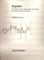 Septett op.4 fr Klarinette, Fagott, Horn, Streichtrio und Kontraba, Partitur und Stimmen