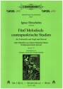 5 melodisch-contrapunktische Studien (aus op.137) fr Violoncello und Orgel (Klavier)