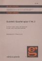 Quartett D-Dur op.17,3 fr Flte, Violine, Viola und Violoncello Studienpartitur