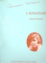 3 sonatines  pour piano