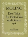 3 Trios op.4 fr Flte, Viola und Gitarre,  Stimmen