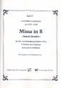Missa B-Dur fr Soli (SATB), Chor, 2 Violinen, und Bc Partitur (la)
