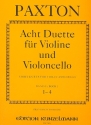 8 Duette Band 1 (Nr.1-4) fr Violine und Violoncello Stimmen