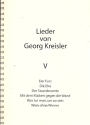 Lieder von Georg Kreisler Band 5 fr Gesang und Klavier