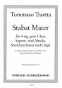 Stabat Mater fr Sopran, Alt, Chor, Streicher und Orgel Klavierauszug