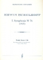 Sinfonie Nr.1 W76 fr Orchester Studienpartitur (1925)