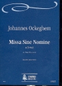 Missa Sine Nomine per 3 voci partitura Bussolin, , G., ed