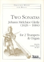 2 Sonatas for 2 trumpets and organ