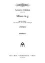 Missa g-Moll fr Soli (SATB), Chor, 2 Violinen, Violoncello und Orgel Partitur