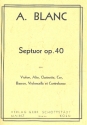 Septuor op.40  pour violon, alto, clarinette, cor, basson, violoncelle et contrebasse partition et parties