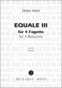 Equale 3 fr 4 Fagotte Partitur und Stimmen
