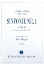 Sinfonie E-Dur Nr.1  fr Orchester Partitur (gebunden)