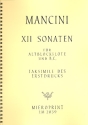 12 Sonaten fr Altblockflte und Bc Faksimile