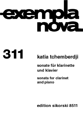 Sonate fr Klarinette und Klavier Exempla nova 311