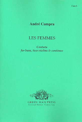Les femmes cantata for bass, 2 violins and bc,  parts