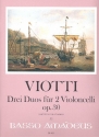 3 Duos op.30 fr 2 Violoncelli Partitur und Stimmen