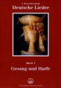 Deutsche Lieder Band 3 fr Gesang und Harfe, z.T. fr 4 Stimmen a cappella Partitur