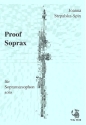 Proof Soprax fr Sopransaxophon