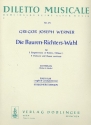 Die Bauren-Richters-Wahl fr 3 Tenre, 2 Bsse, 2 Violinen und Bc Partitur (= Cembalo)