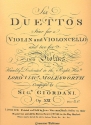 6 Duettos op.21 for violin and violoncello (4) and for 2 violins (2) parts facsimile