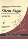 Silent Night fr 4 Saxophone (mit C-Melody-Saxophon) Partitur und Stimmen