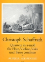Quartett a-Moll fr Flte (Oboe), Violine, Viola und Bc Partitur und Stimmen