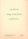 Songs in the Forest for flute (piccolo), violin, vibraphone (marimba) and piano score and parts