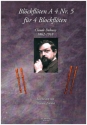 Blockflten A 4 Nr.5 - Claude Debussy fr 4 Blockflten (SATB) Partitur und 3 Stimmen