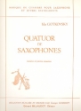 Quatuor de saxophones pour 4 saxophones (SATB) partition et parties