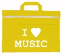 Music Bag Duo I Love Music Yellow