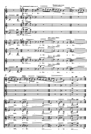 Messe für Doppelchor a cappella Partitur (la)
