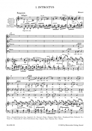 Requiem KV626 für Soli, gem Chor und Orchester Klavierauszug (Neuausgabe 2017)