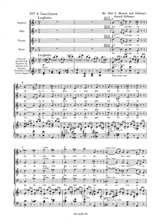 Requiem KV626 für Soli, gem Chor und Orchester Klavierauszug (Neuausgabe 2017)