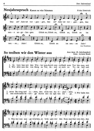 Geselliges Chorbuch Teil 1 Lieder und Kanons in einfachen Sätzen für gem Chor Partitur