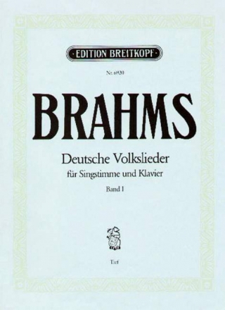 Deutsche Volkslieder Band 1 (Nr. 1-21) für tiefe Singstimme und Klavier