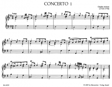 6 Konzerte Band 1 (Nr.1-3) für Orgel (Cembalo) solo
