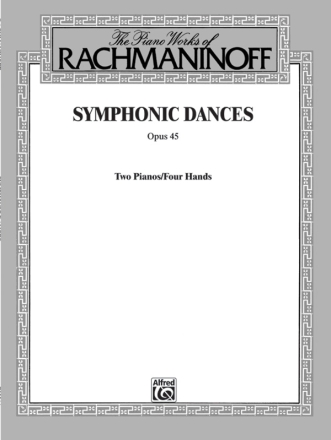 Symphonic Dances op.45 for 2 pianos for hands