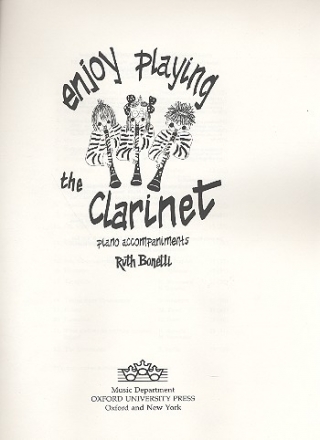 Enjoy playing the Clarinet for clarinet piano accompaniments