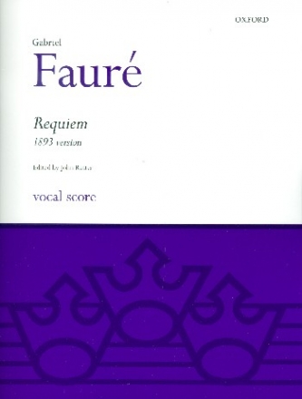 Requiem (1893 Version) for soli (S/Bar), chorus and orchestra vocal score
