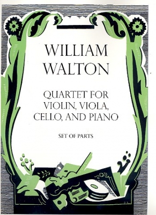 Quartet for violin, viola, cello and piano parts