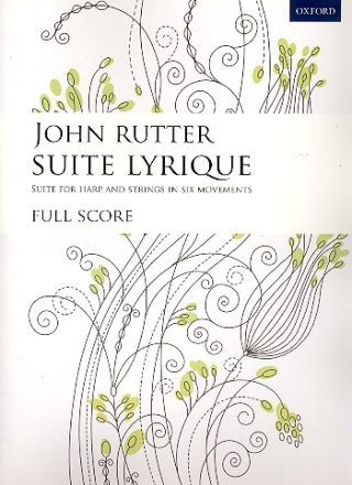 Suite lyrique for harp and strings score