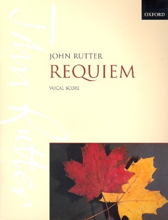 Requiem  for soprano solo, mixed chorus and small orchestra (organ) vocal score